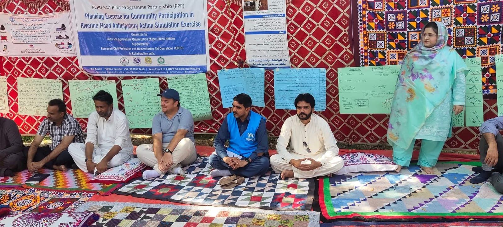 FAO-ECHO community planning session on flood anticipatory action