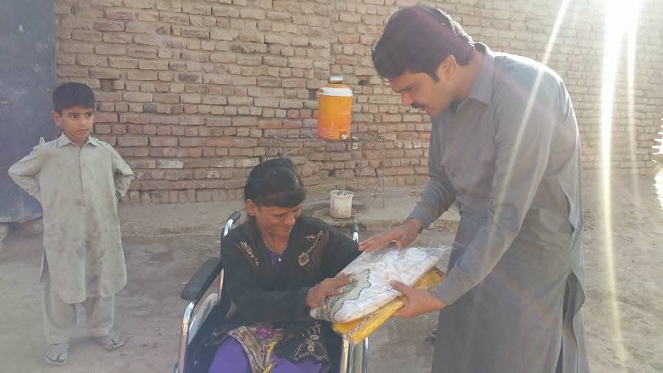 ZDO team delivering essentials to a person with a disability