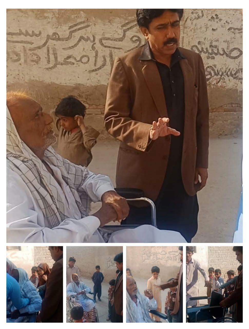 ZDO founder engaging with community members during a PWD outreach visit